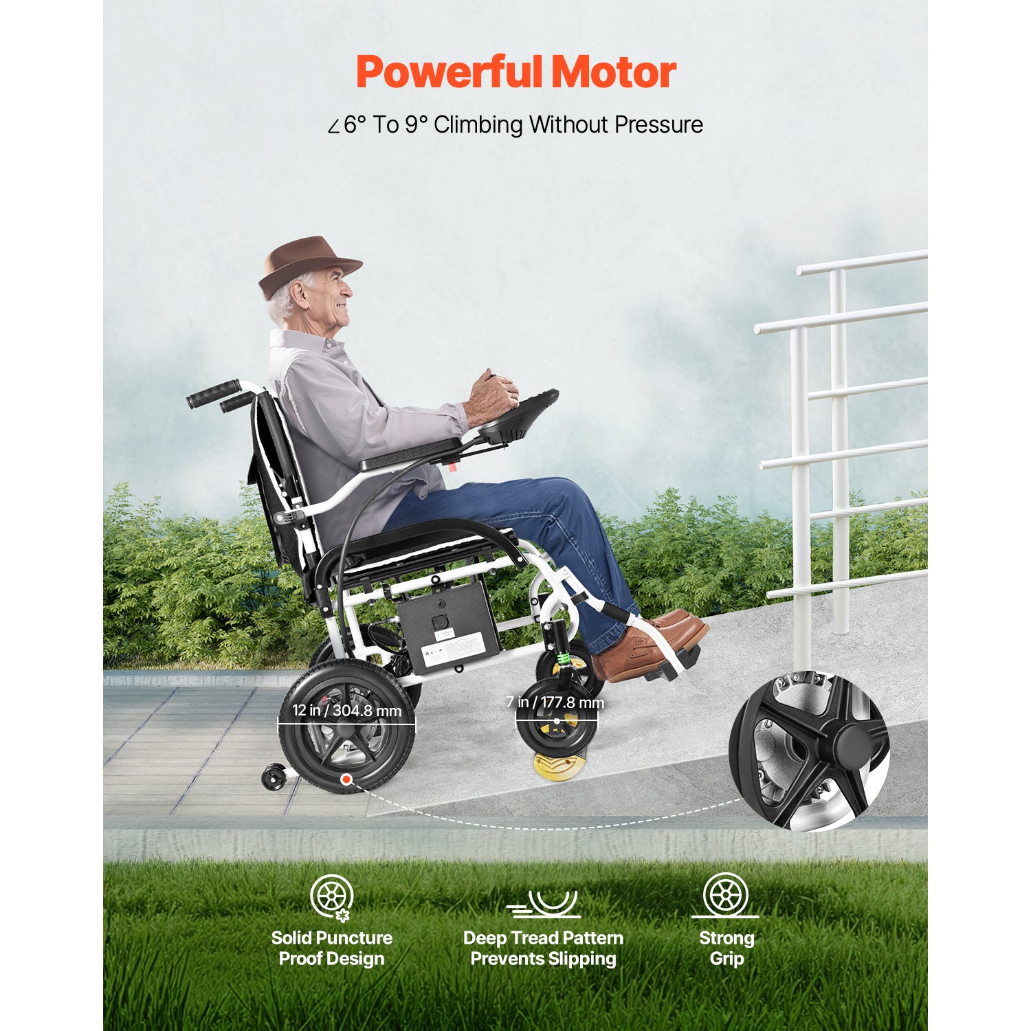electric wheelchair for older adults ew01#black