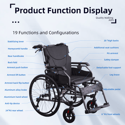Multi-Functional Lightweight Wheelchair – Designed for Comfort & Independence