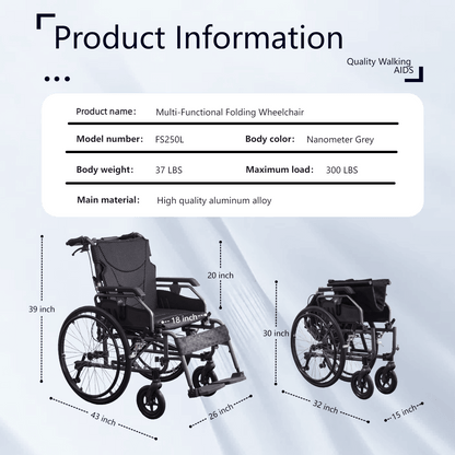 Multi-Functional Lightweight Wheelchair – Designed for Comfort & Independence