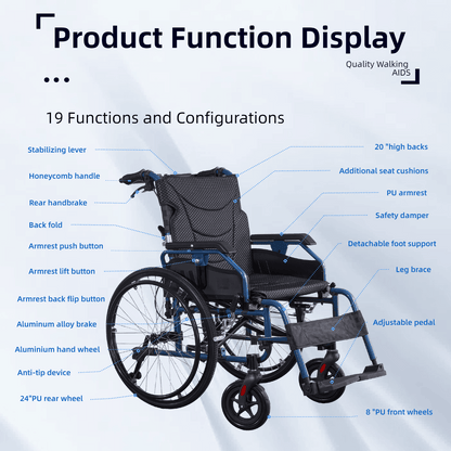 Multi-Functional Lightweight Wheelchair – Designed for Comfort & Independence