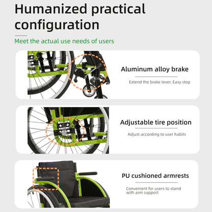 Ultra-Lightweight Sport Wheelchair – Move Freely, Explore More