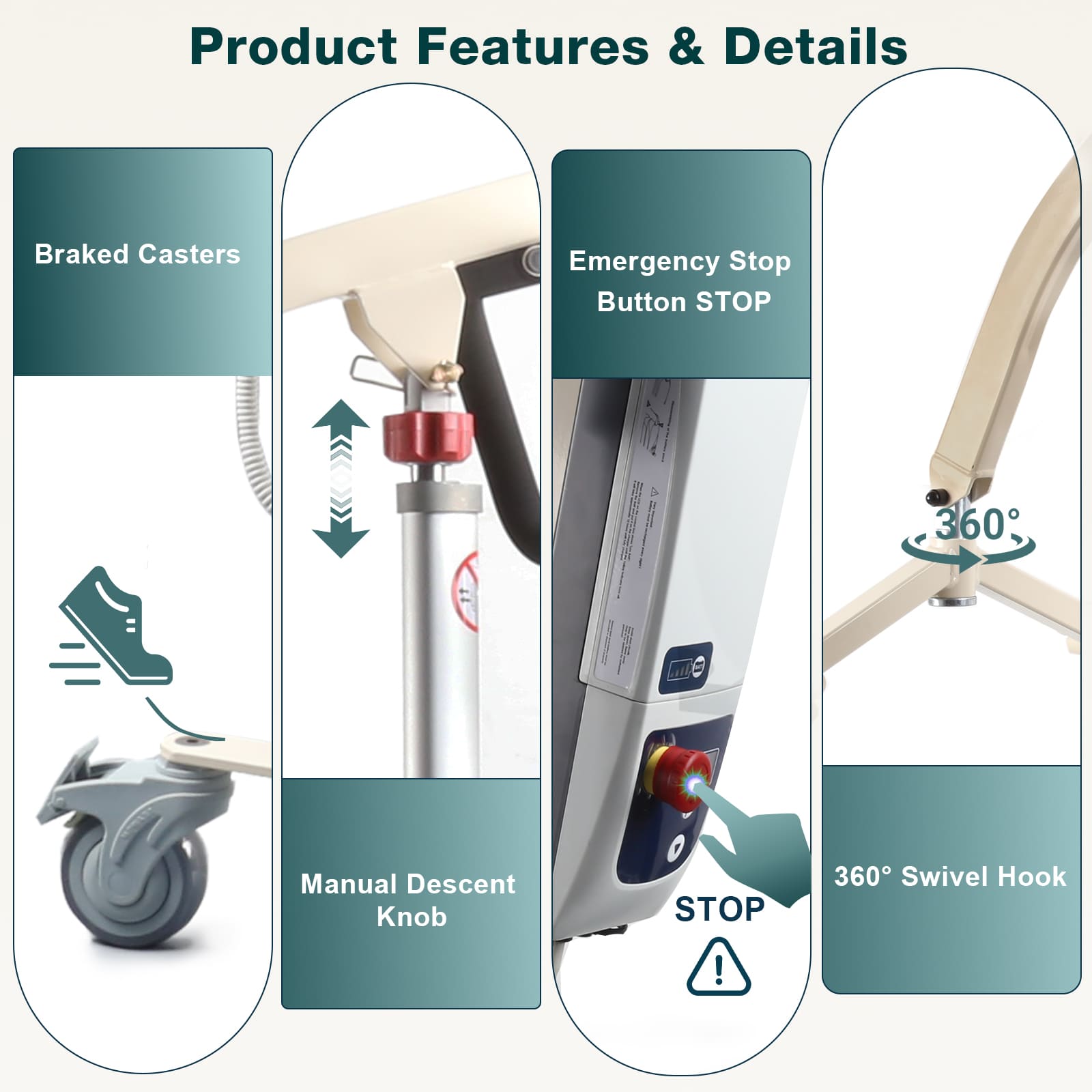 Electric Patient Lift Transfer Chair