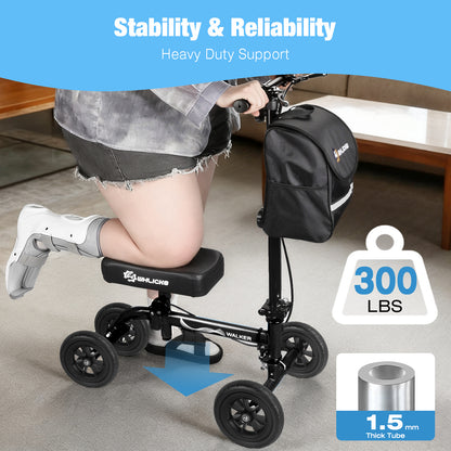 All-Terrain Knie-Scooter für Erwachsene – faltbarer Knie-Rollator zur Genesung nach Fuß- und Knöchelverletzungen