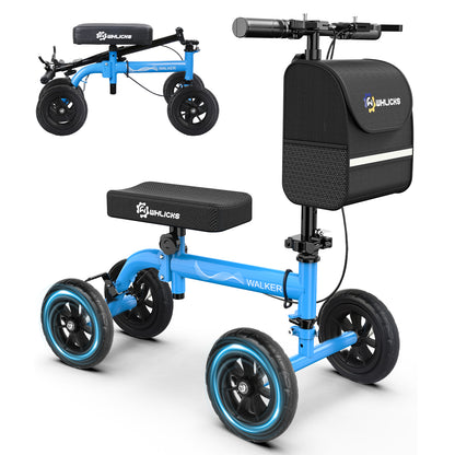 All Terrain Knee Scooter for Adults – Foldable Knee Walker for Foot & Ankle Injury Recovery