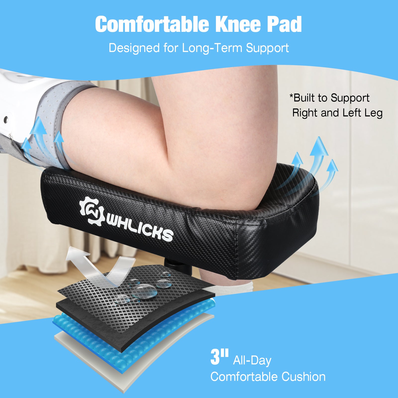 All Terrain Knee Scooter for Adults – Foldable Knee Walker for Foot & Ankle Injury Recovery