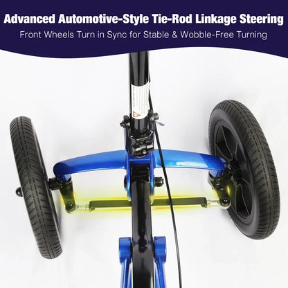 All Terrain Knee Scooter for Foot Injuries, 15" Big Knee Pad