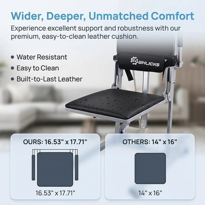 Electric Floor Lift Chair, Height-Adjustable Patient Transfer Chair, 330 lb