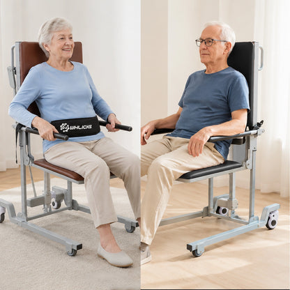 Electric Floor Lift Chair, Height-Adjustable Patient Transfer Chair, 330 lb