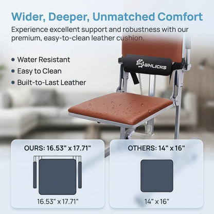 Electric Floor Lift Chair, Height-Adjustable Patient Transfer Chair, 330 lb