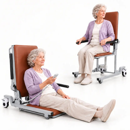 Electric Floor Lift Chair, Height-Adjustable Patient Transfer Chair, 330 lb