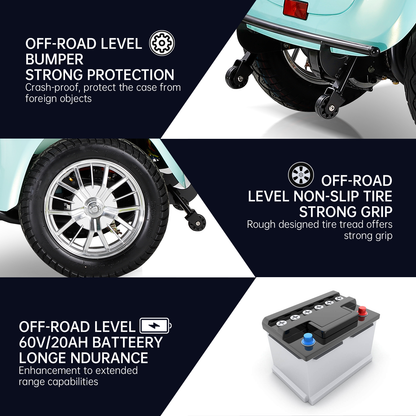 Mobility Scooters for Seniors All Terrain Heavy-duty Long Range Power Travel Scooter