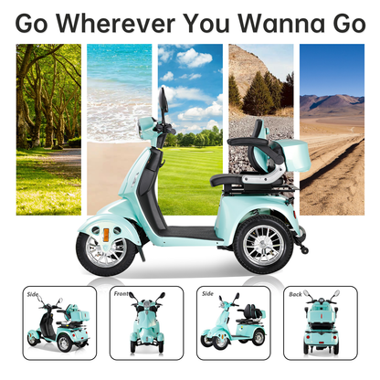 Mobility Scooters for Seniors All Terrain Heavy-duty Long Range Power Travel Scooter