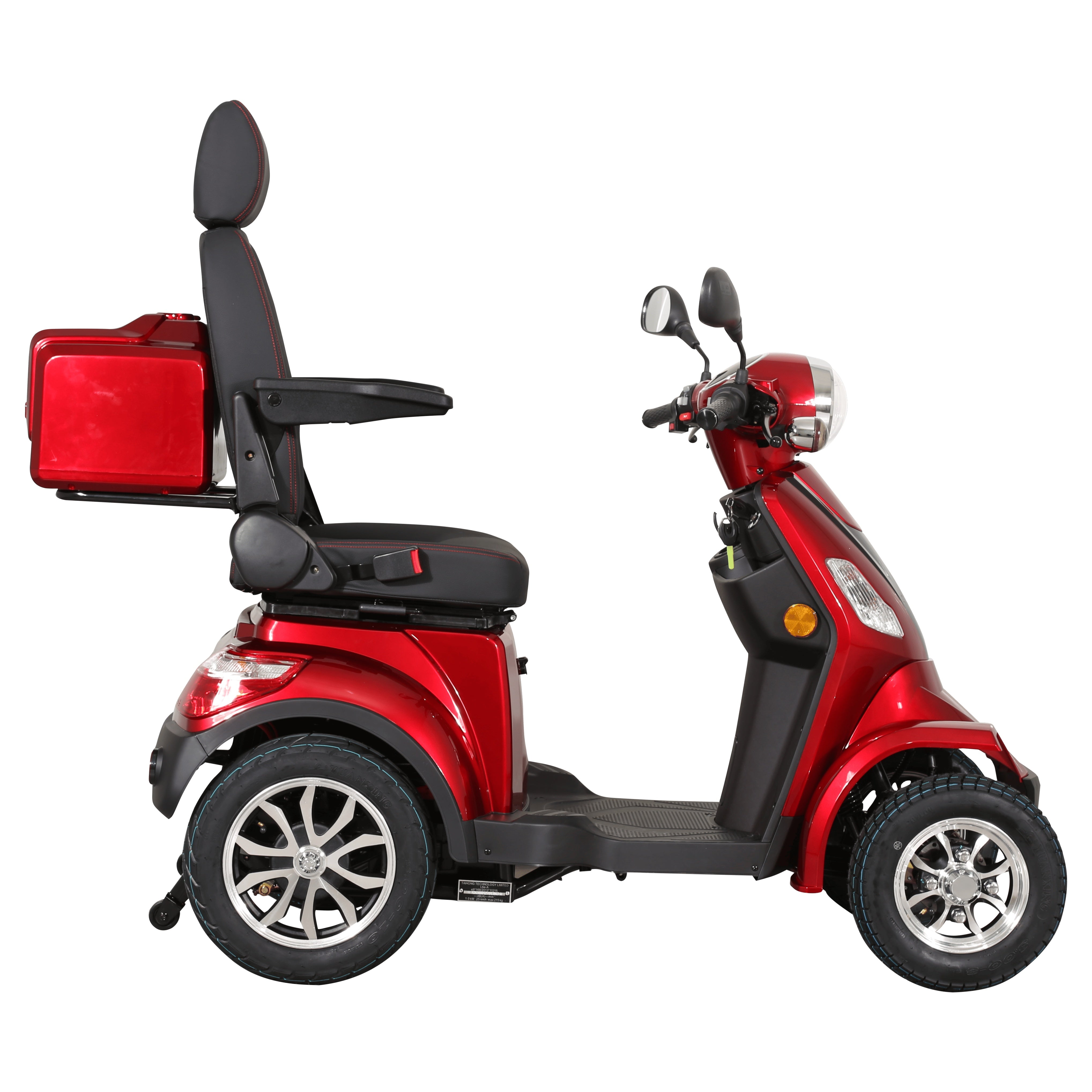 Veloinno Vierrad-Elektromobil für Senioren - Große Reichweite, komfortables Reisen