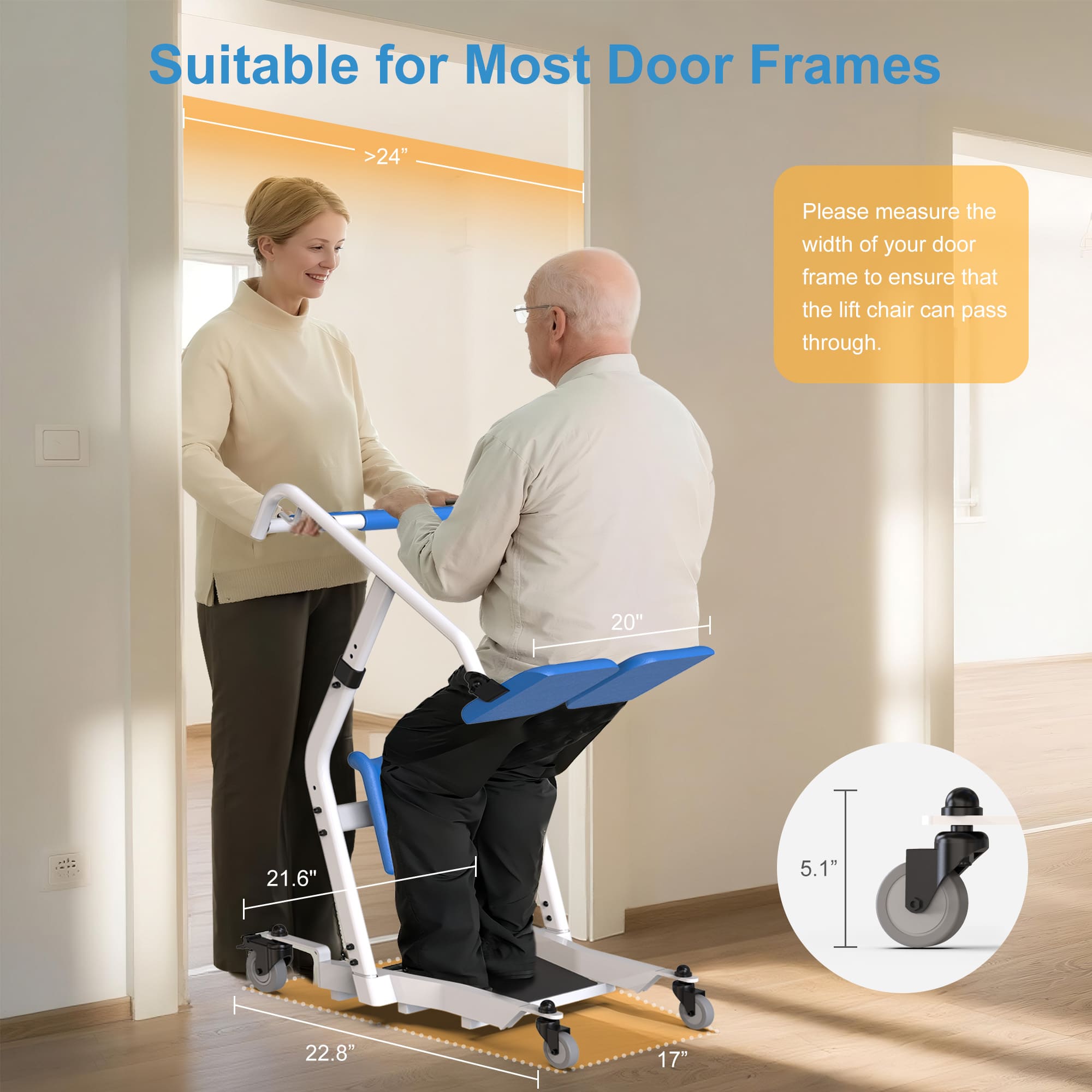 WHLICKS Sit-to-Stand Lift – Safe & Comfortable Transfers for Seniors & Adults