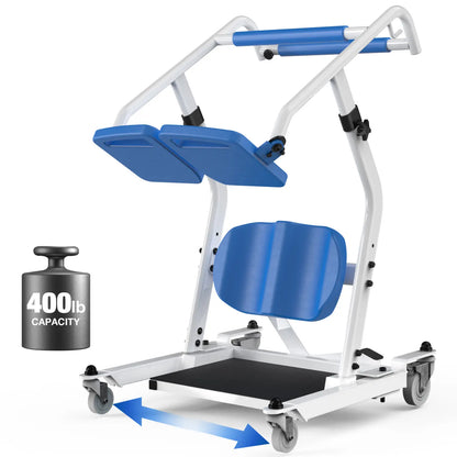Heavy-Duty Sit-to-Stand Transfer Lift with Adjustable Base