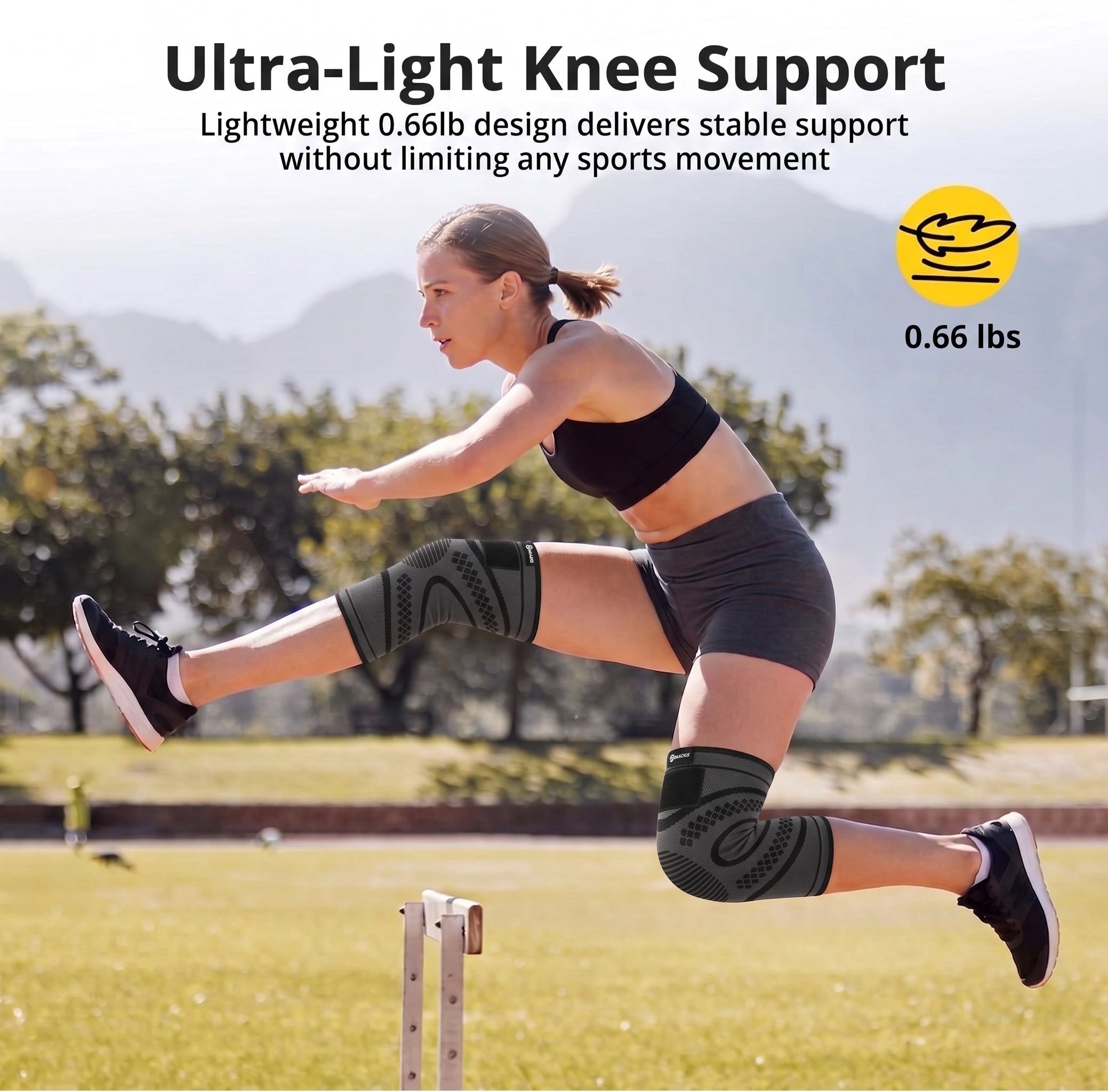 Knee Braces for Women & Men with Compression Straps