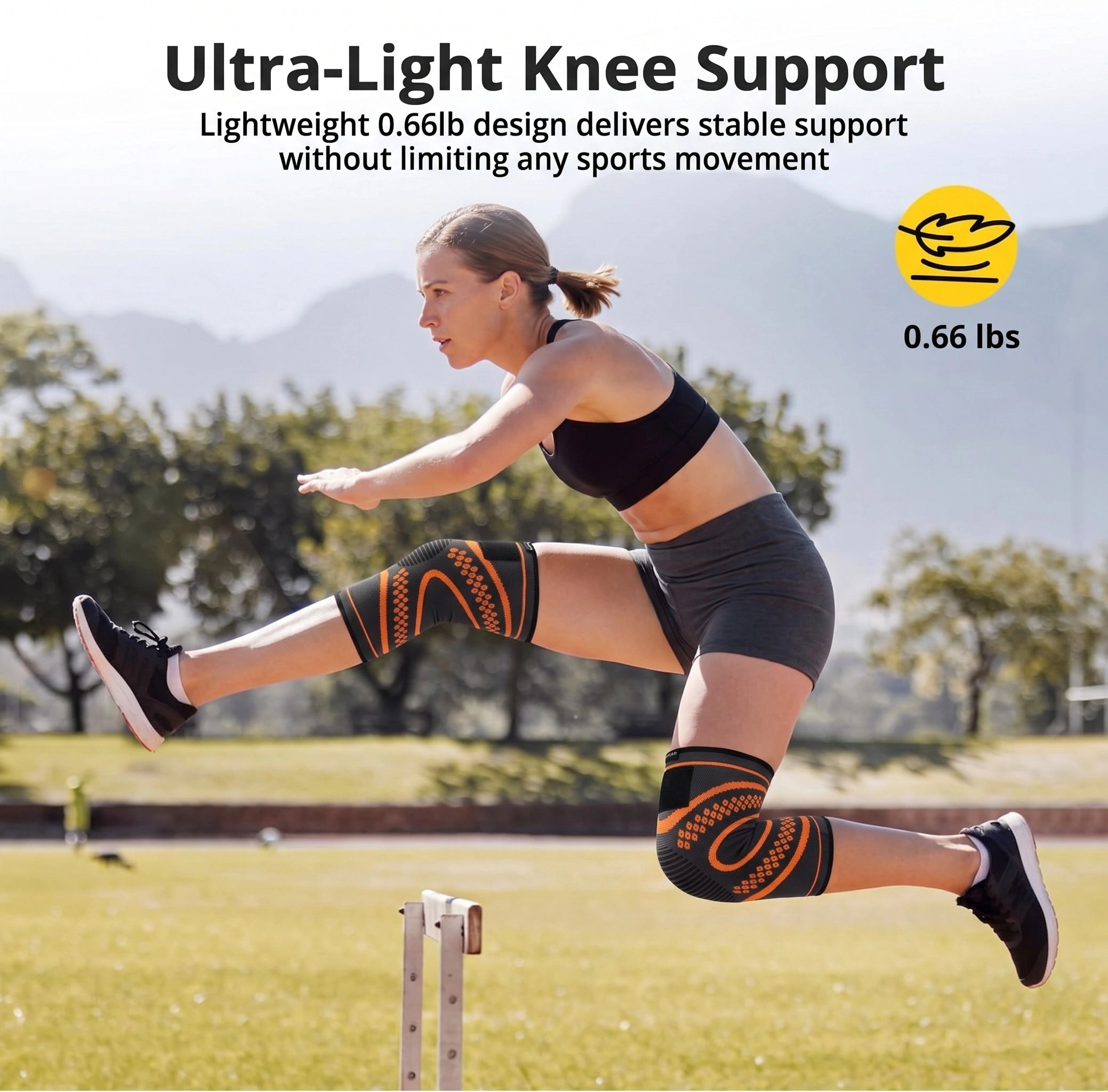 Knee Braces for Women & Men with Compression Straps