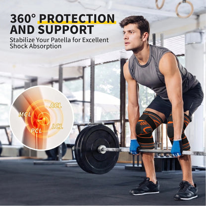 Knee Braces for Women & Men with Compression Straps
