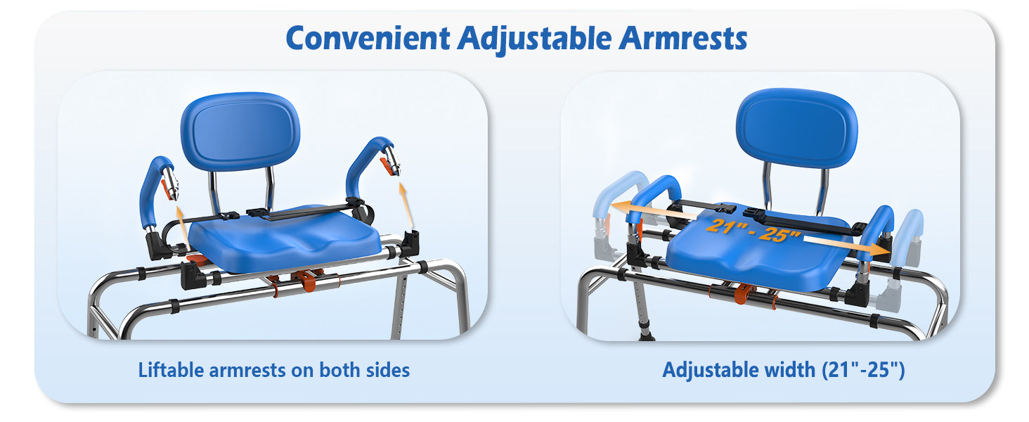 shower seats with arms