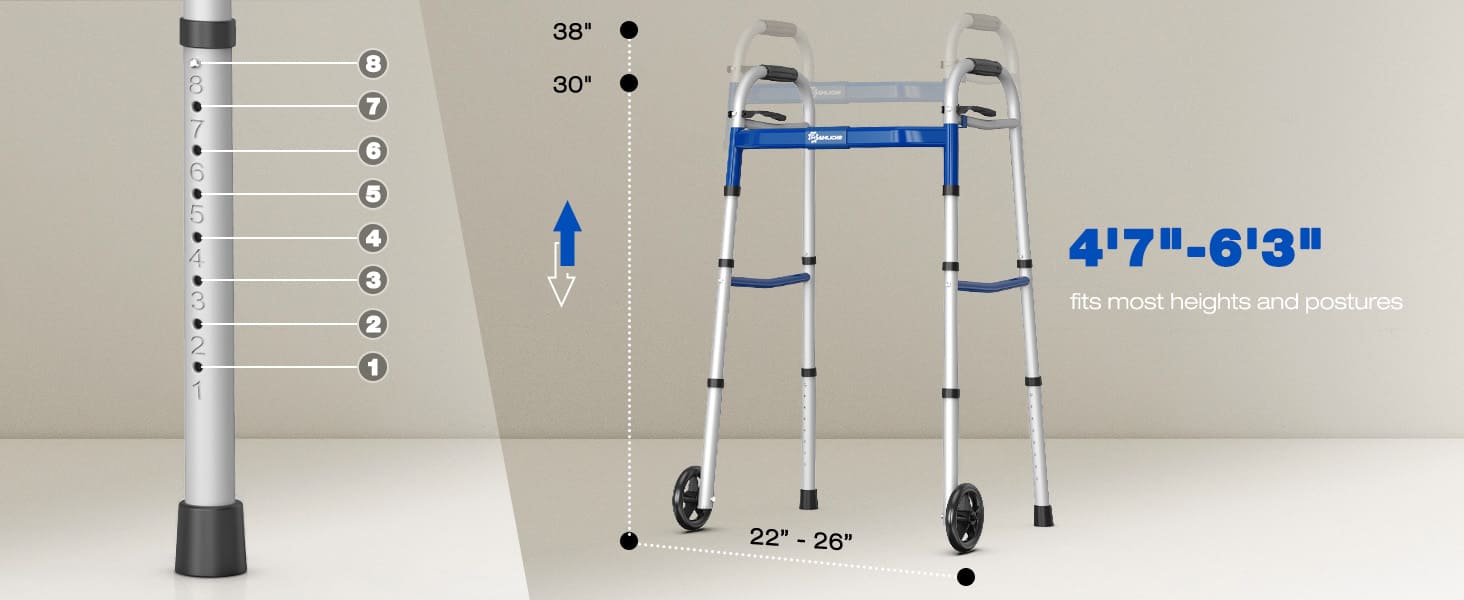 height adjustable walker