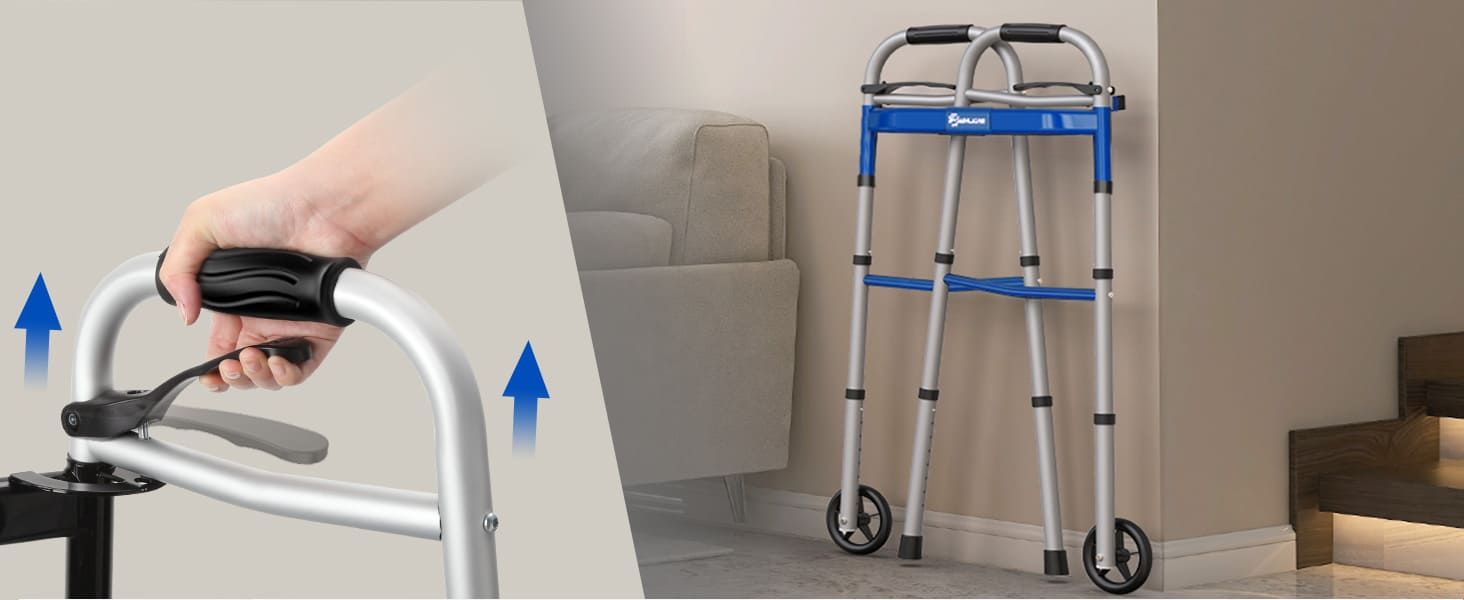 easily foldable walkers