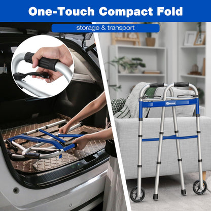 one-touch compact fold walker