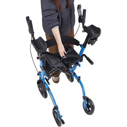 All-Terrain 2-in-1 Rollator Walker with Seat