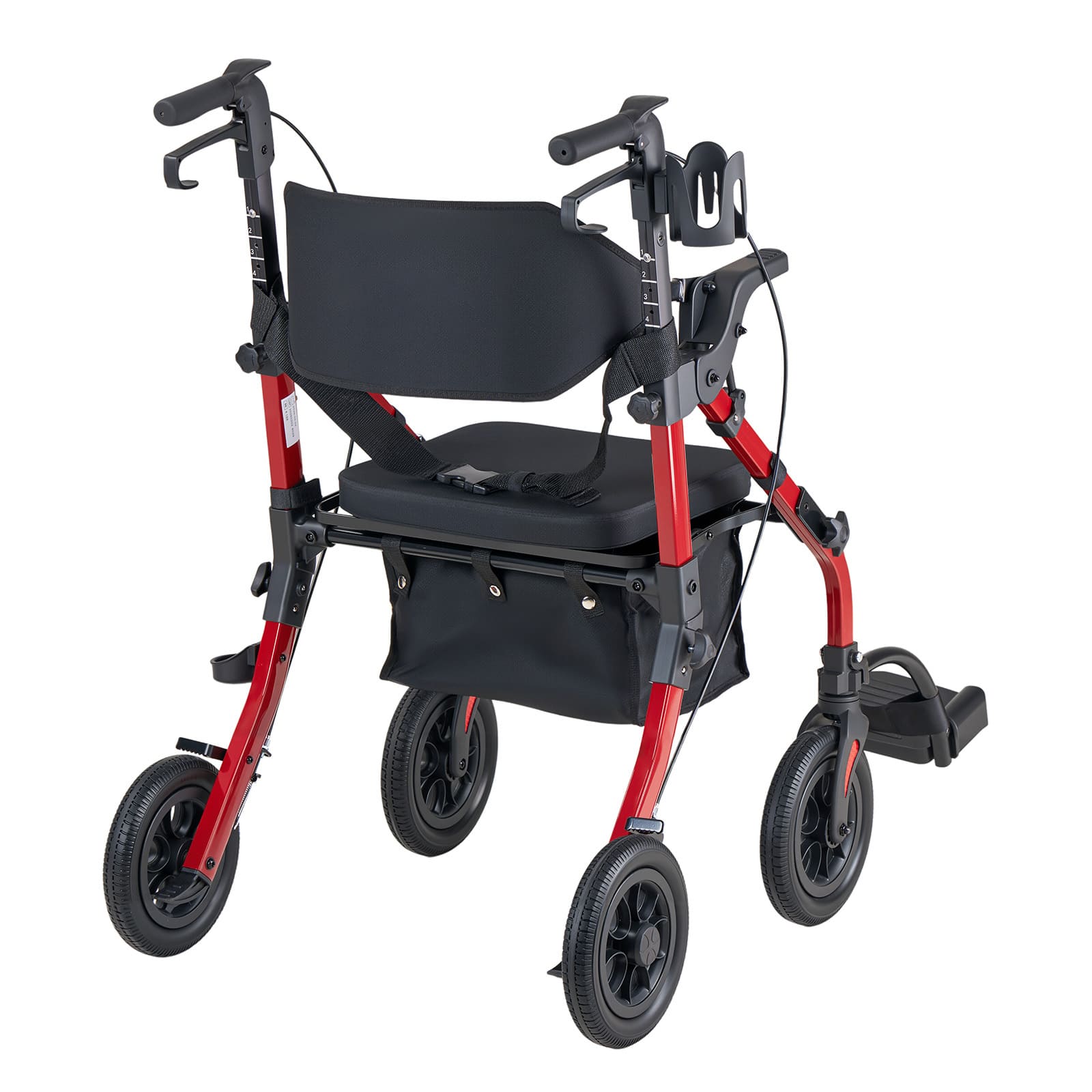 All-Terrain 2-in-1 Rollator Walker with Seat