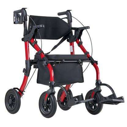 All-Terrain 2-in-1 Rollator Walker with Seat