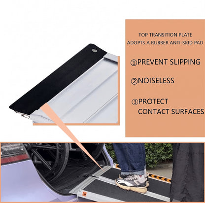 Portable 6-10FT Aluminum Ramp for Wheelchairs & Mobility Scooters
