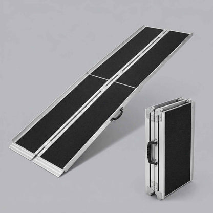 Portable 4-10FT Aluminum Ramp for Wheelchairs & Mobility Scooters