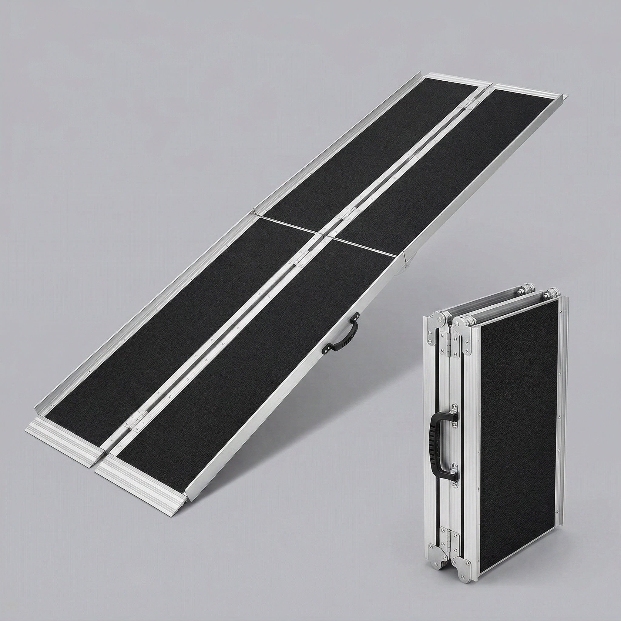 Portable 6-10FT Aluminum Ramp for Wheelchairs & Mobility Scooters