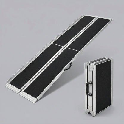 Portable 6-10FT Aluminum Ramp for Wheelchairs & Mobility Scooters