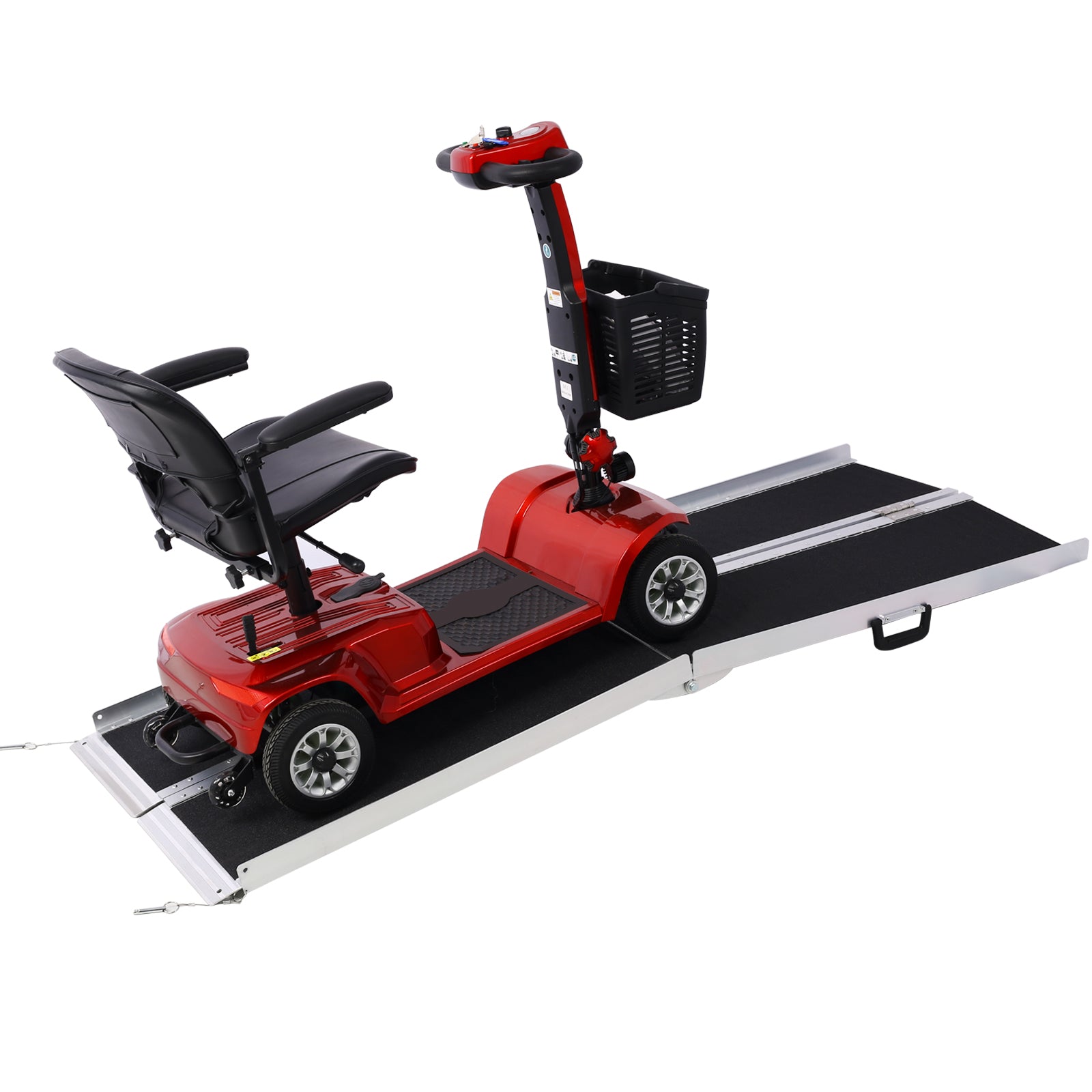 Folding Threshold Ramp 6–10 ft with a Portable Case, 700lb Capacity