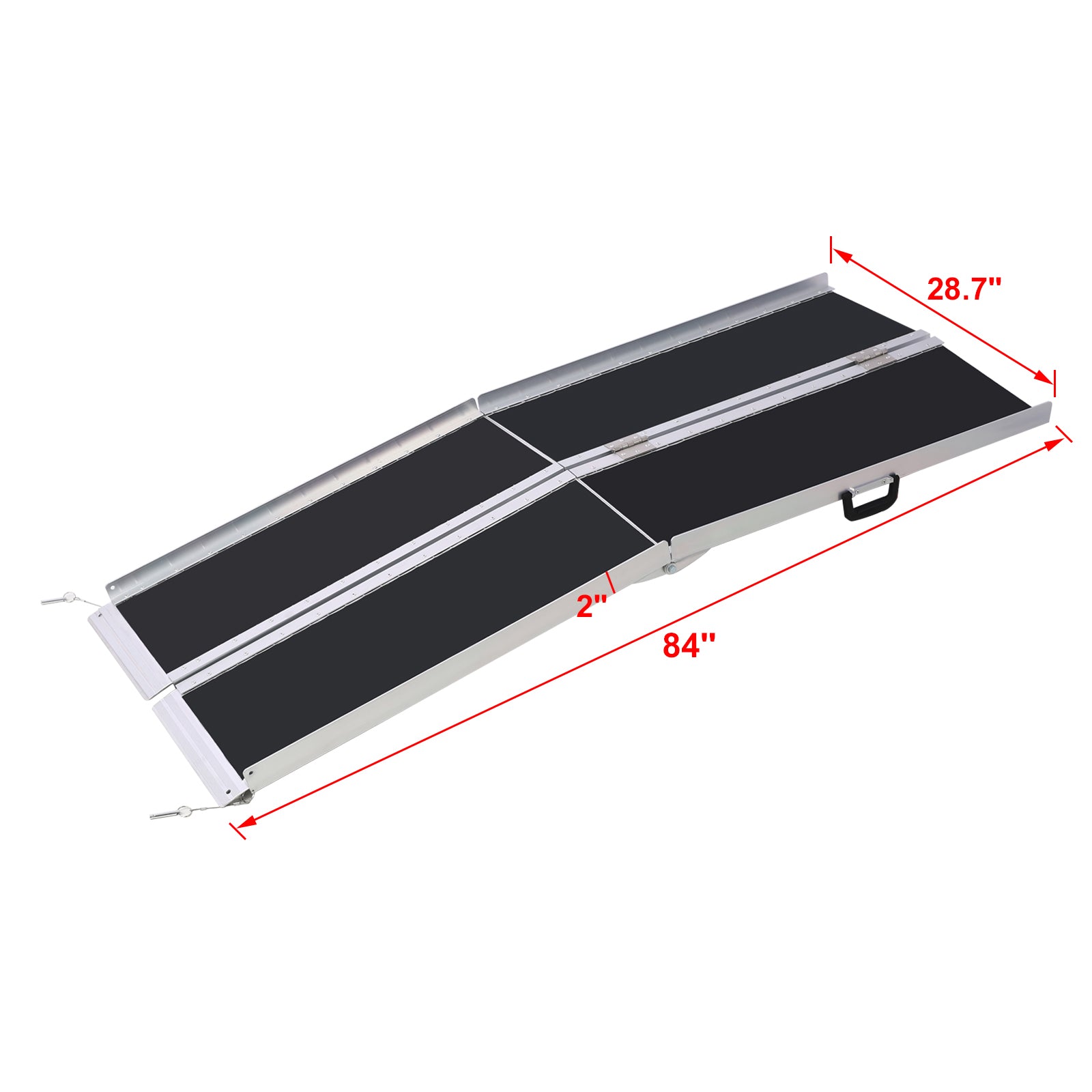 Folding Threshold Ramp 6–10 ft with a Portable Case, 700lb Capacity