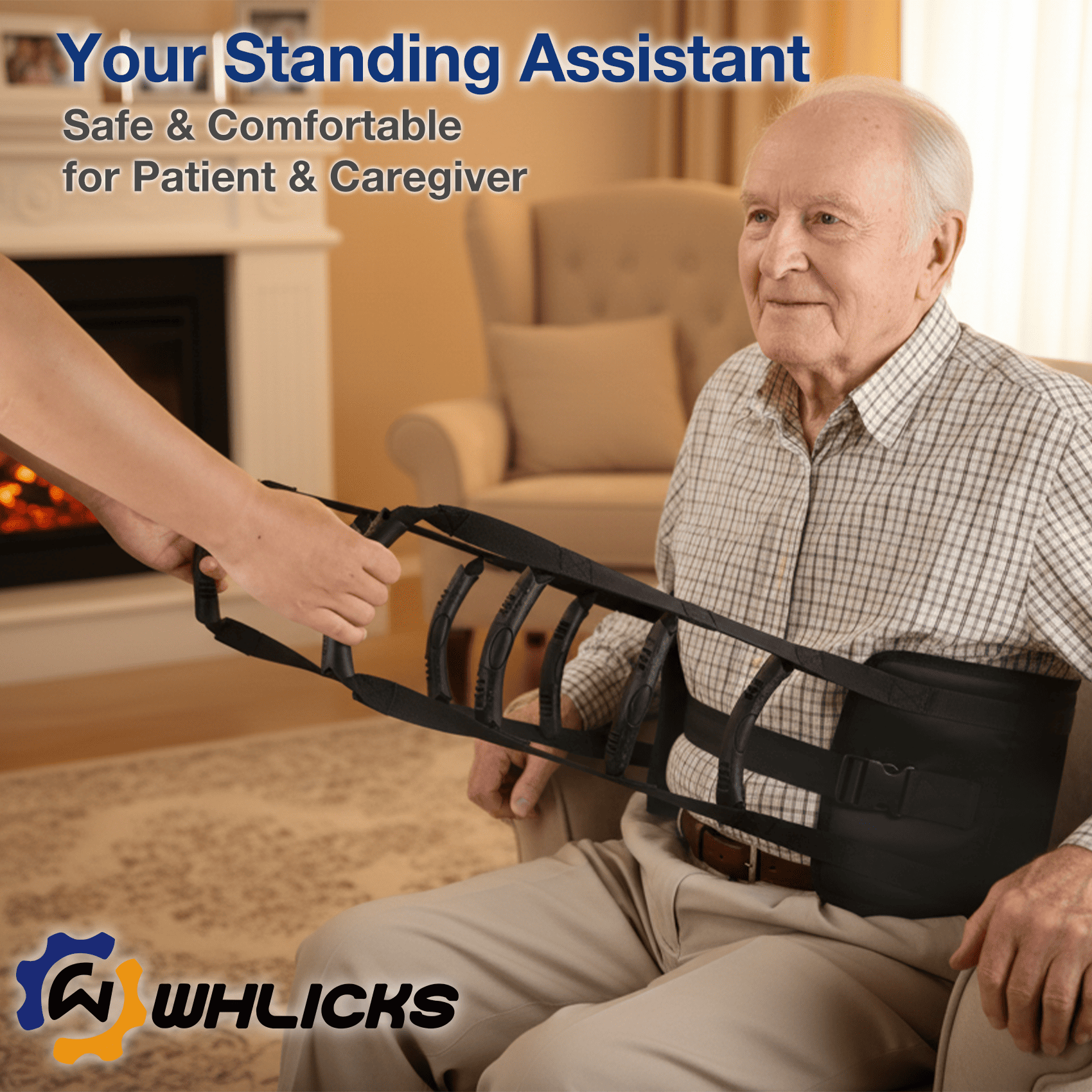 Transfer Sling with Assist Handles for Safe & Stable Patient Transfers