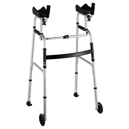Vevor Premium 2-in-1 faltbarer Gehwagen mit Armlehnen