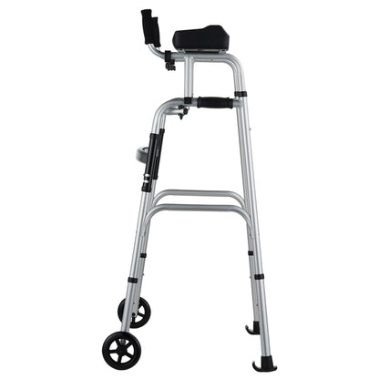 Vevor Premium 2-in-1 faltbarer Gehwagen mit Armlehnen