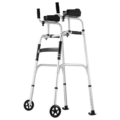 Vevor Premium 2-in-1 faltbarer Gehwagen mit Armlehnen