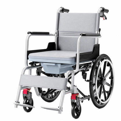 3-in-1 Self-Propelled Shower Commode Wheelchair