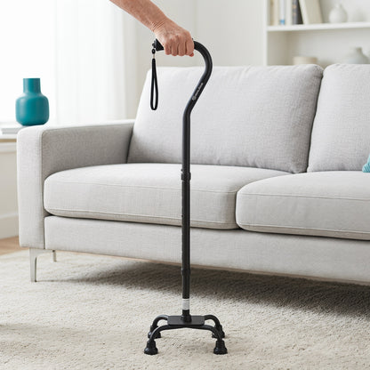 Premium All-Terrain Quad Cane with Ergonomic Grip & Stable Base