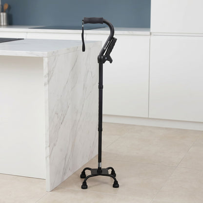 Premium All-Terrain Quad Cane with Ergonomic Grip & Stable Base