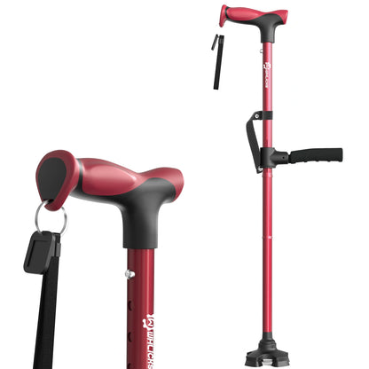 Foldable Walking Cane with Standing Assist Handle, 350 lb Capacity