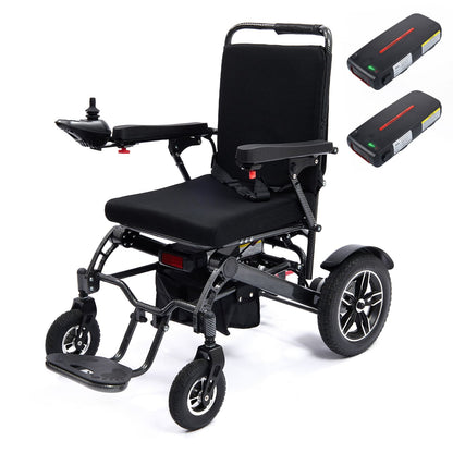 All-Terrain Foldable Electric Wheelchair with Dual Batteries
