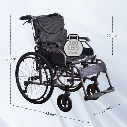 up to 300lbs support wheelchair