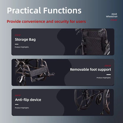 wheelchair with adjustable handles