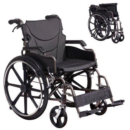 wheelchair with wide seat