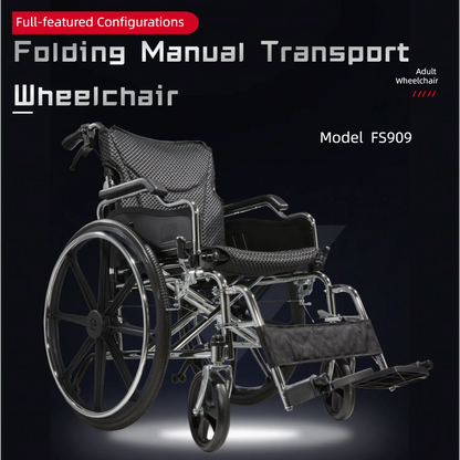 wheelchair with cushioned armrests