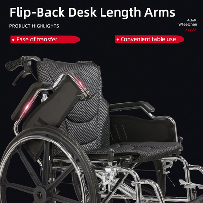 wheelchair with quick fold system
