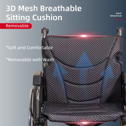 wheelchair with cushion